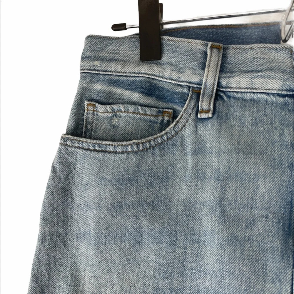 Frame Le Mini Ryde Wash Distressed Denim Skirt - Picture 7 of 15